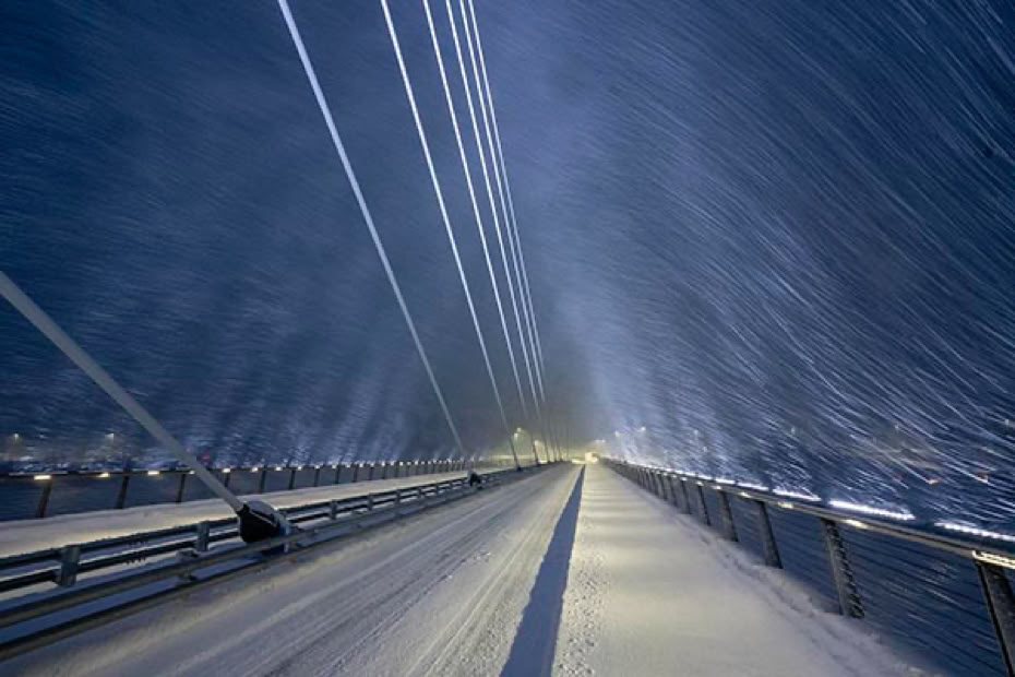 Tana brun uusi silta, Tenojoki, Tenon lohilaskuri